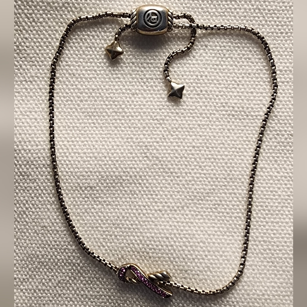 David Yurman Silver Ribbon Chain Bracelet